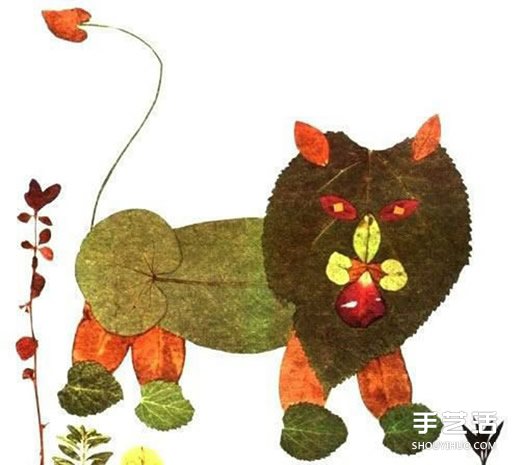 優(yōu)秀樹葉貼畫欣賞 幼兒園樹葉粘貼畫獲獎作品 -  rpnrmr.com