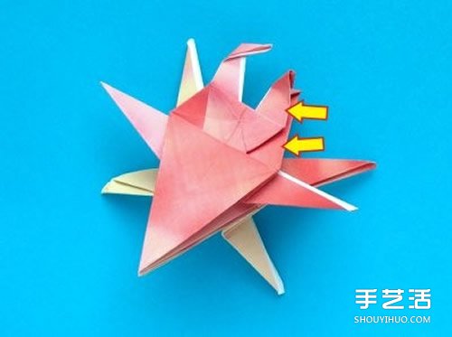 折紙螃蟹的步驟圖解 復雜螃蟹折紙圖解教程 -  rpnrmr.com