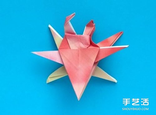 折紙螃蟹的步驟圖解 復雜螃蟹折紙圖解教程 -  rpnrmr.com