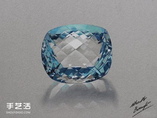 立體彩色鉛筆畫 畫出像真的一樣的水晶飾品 -  rpnrmr.com