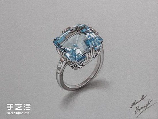 立體彩色鉛筆畫 畫出像真的一樣的水晶飾品 -  rpnrmr.com