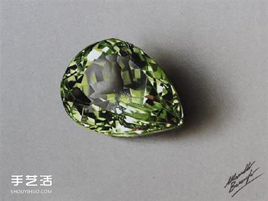 立體彩色鉛筆畫 畫出像真的一樣的水晶飾品 -  rpnrmr.com