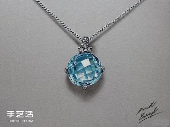 立體彩色鉛筆畫 畫出像真的一樣的水晶飾品 -  rpnrmr.com