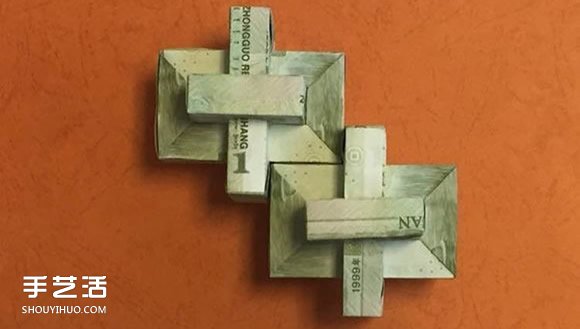 孔明鎖的折紙方法圖解 手工折魯班鎖的折法 -  rpnrmr.com