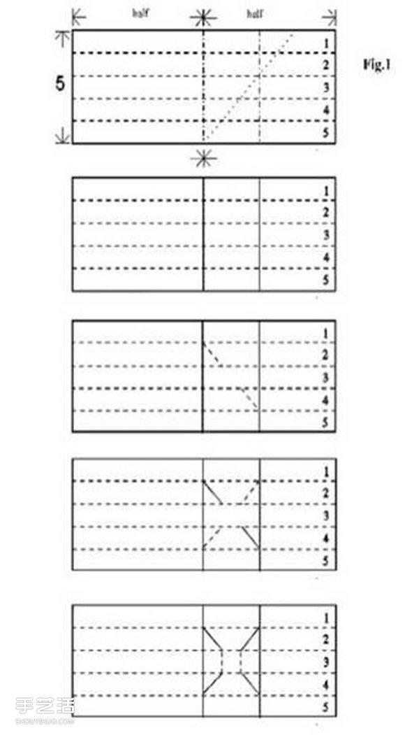 孔明鎖的折紙方法圖解 手工折魯班鎖的折法 -  rpnrmr.com