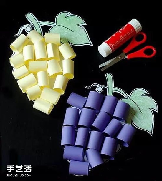簡單立體葡萄制作方法 幼兒葡萄的做法教程 -  rpnrmr.com