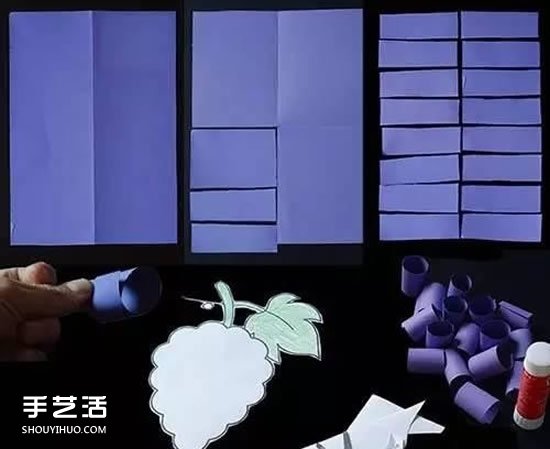 簡單立體葡萄制作方法 幼兒葡萄的做法教程 -  rpnrmr.com