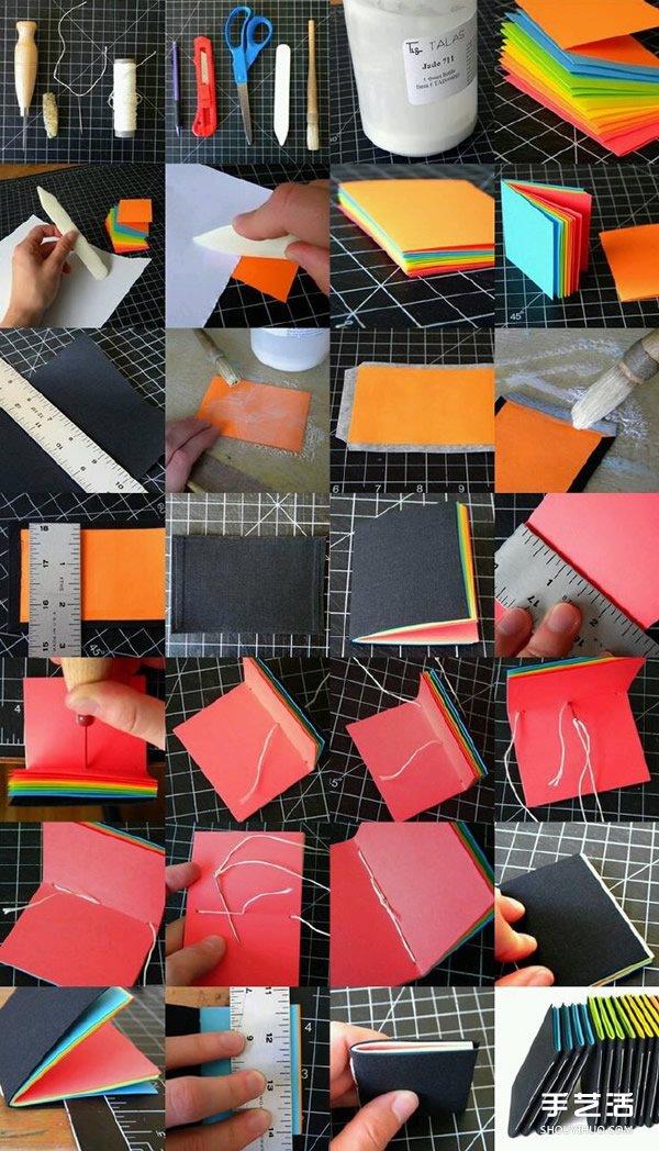 DIY手工制作本子圖解 常見(jiàn)小本子制作教程 -  rpnrmr.com