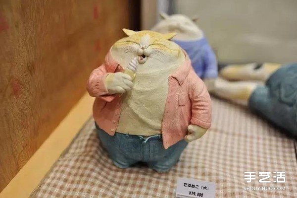 粘土肥貓手工作品欣賞 精致貓咪粘土作品圖片 -  rpnrmr.com