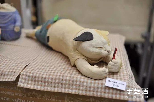 粘土肥貓手工作品欣賞 精致貓咪粘土作品圖片 -  rpnrmr.com