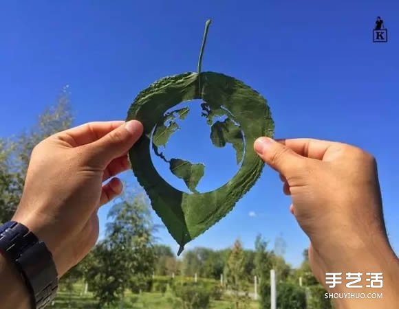 葉子切割畫作品圖片 精美手工葉切畫圖片欣賞 -  rpnrmr.com