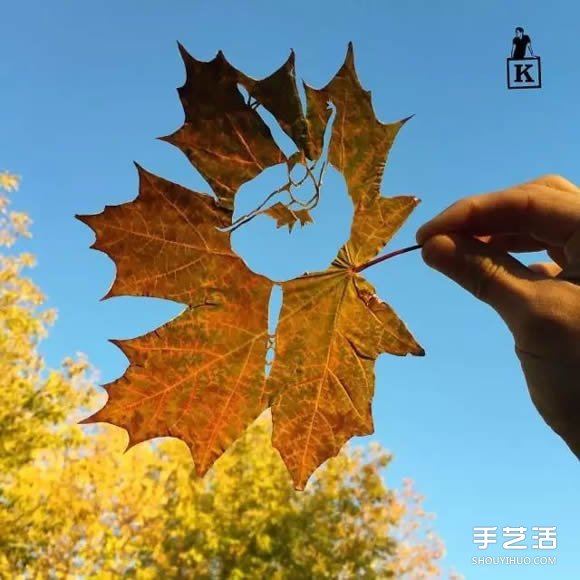 葉子切割畫作品圖片 精美手工葉切畫圖片欣賞 -  rpnrmr.com