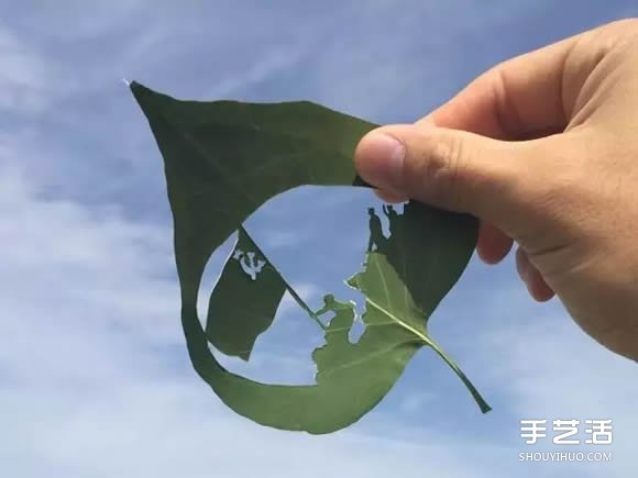 葉子切割畫作品圖片 精美手工葉切畫圖片欣賞 -  rpnrmr.com