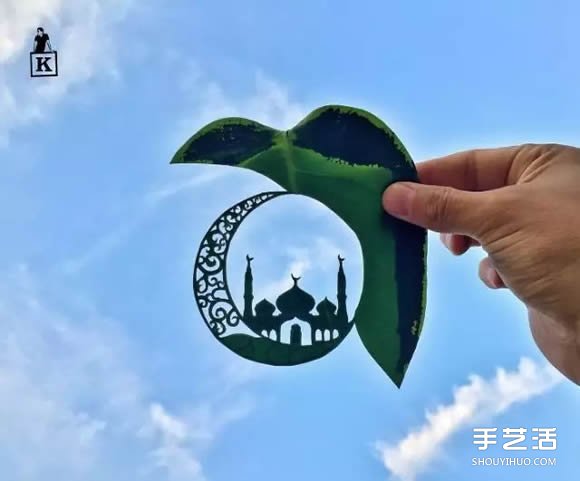 葉子切割畫作品圖片 精美手工葉切畫圖片欣賞 -  rpnrmr.com