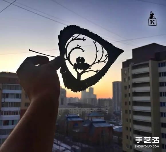葉子切割畫作品圖片 精美手工葉切畫圖片欣賞 -  rpnrmr.com