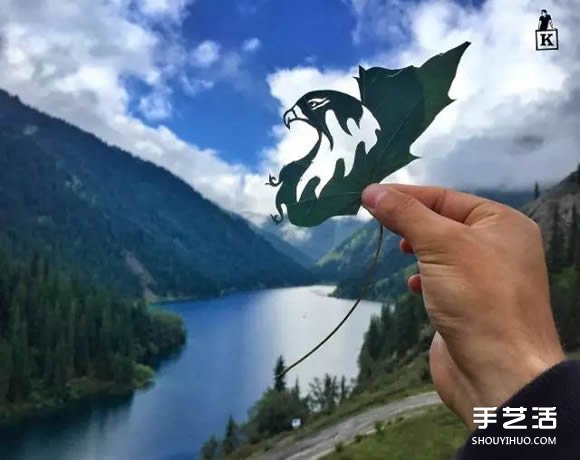 葉子切割畫作品圖片 精美手工葉切畫圖片欣賞 -  rpnrmr.com