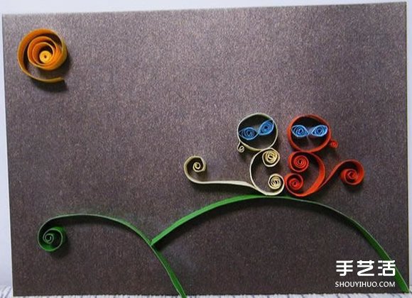幼兒衍紙作品圖片 簡(jiǎn)單衍紙畫(huà)作品大圖 -  rpnrmr.com