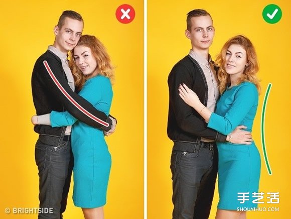 情侶合照示范 善用肢體動(dòng)作消除女友小腹贅肉 -  rpnrmr.com