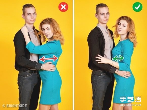 情侶合照示范 善用肢體動(dòng)作消除女友小腹贅肉 -  rpnrmr.com