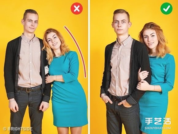 情侶合照示范 善用肢體動(dòng)作消除女友小腹贅肉 -  rpnrmr.com