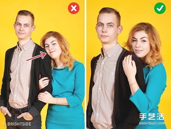 情侶合照示范 善用肢體動(dòng)作消除女友小腹贅肉 -  rpnrmr.com