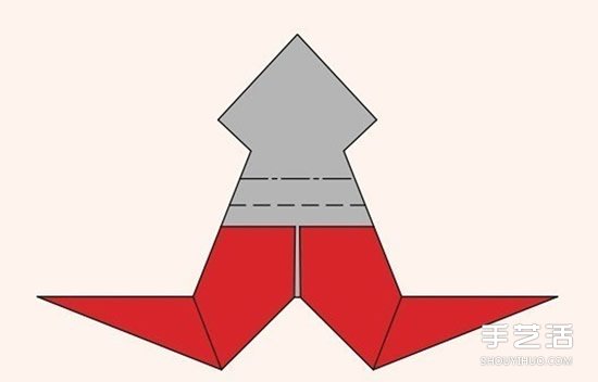 圣誕老人折紙步驟圖 手工折紙圣誕老人教程 -  rpnrmr.com