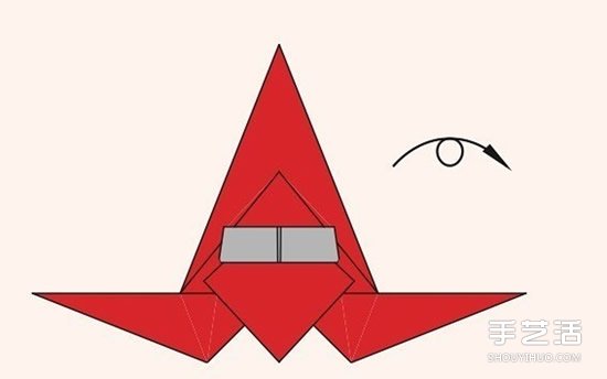 圣誕老人折紙步驟圖 手工折紙圣誕老人教程 -  rpnrmr.com