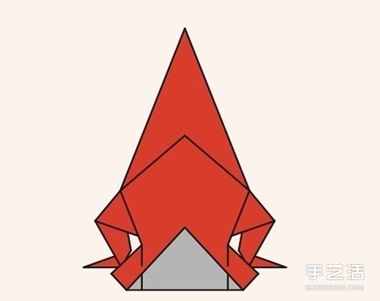 圣誕老人折紙步驟圖 手工折紙圣誕老人教程 -  rpnrmr.com