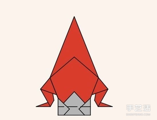 圣誕老人折紙步驟圖 手工折紙圣誕老人教程 -  rpnrmr.com