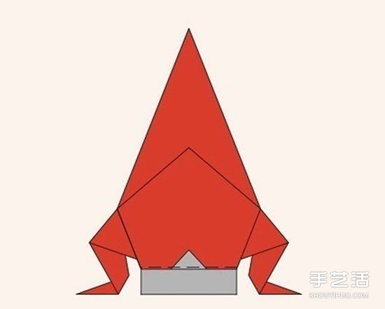 圣誕老人折紙步驟圖 手工折紙圣誕老人教程 -  rpnrmr.com