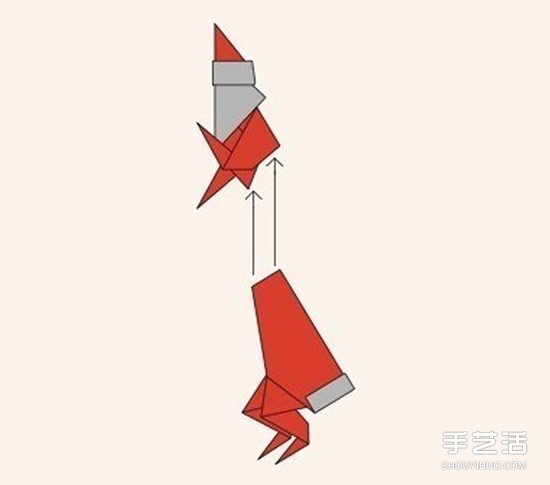 圣誕老人折紙步驟圖 手工折紙圣誕老人教程 -  rpnrmr.com