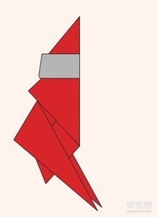 圣誕老人折紙步驟圖 手工折紙圣誕老人教程 -  rpnrmr.com