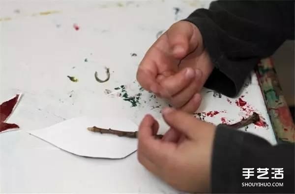 樹葉畫玩偶手工制作 簡(jiǎn)單葉子玩偶的做法圖片 -  rpnrmr.com