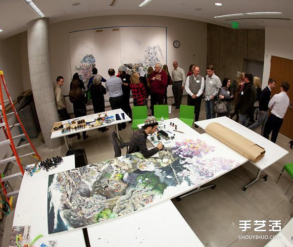 三年半時光的堅持！日本藝術(shù)家繪制巨幅畫作 -  rpnrmr.com