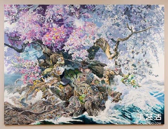 三年半時光的堅持！日本藝術(shù)家繪制巨幅畫作 -  rpnrmr.com