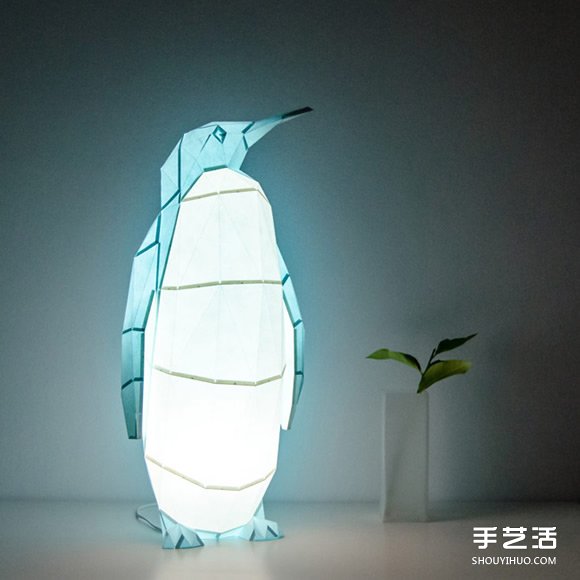 受折紙藝術(shù)的啟發(fā) 可自己組裝的紙糊動物燈具 -  rpnrmr.com