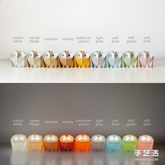 受折紙藝術(shù)的啟發(fā) 可自己組裝的紙糊動物燈具 -  rpnrmr.com