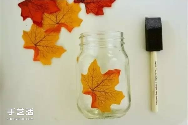 浪漫樹(shù)葉燈具DIY教程 楓葉手工制作小夜燈方法 -  rpnrmr.com