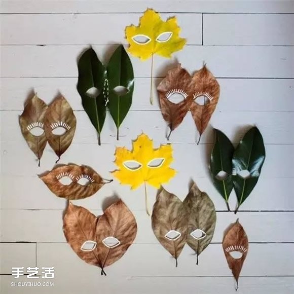 落葉手工作品圖片 簡單把樹葉做成美麗的掛飾 -  rpnrmr.com