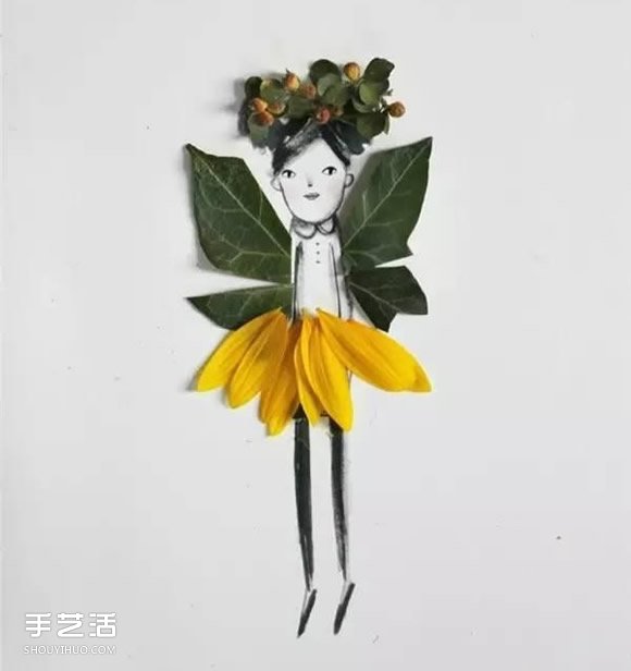 落葉手工作品圖片 簡單把樹葉做成美麗的掛飾 -  rpnrmr.com