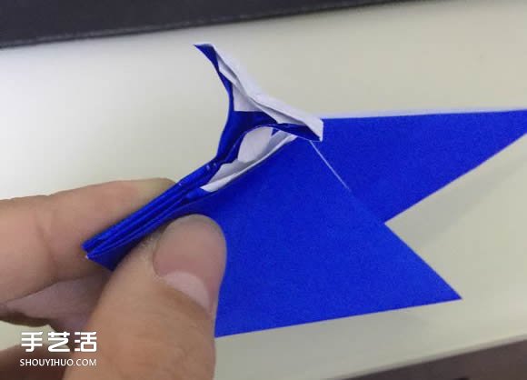 噴水鯨魚的折法圖解 折紙立體鯨魚的過程步驟 -  rpnrmr.com