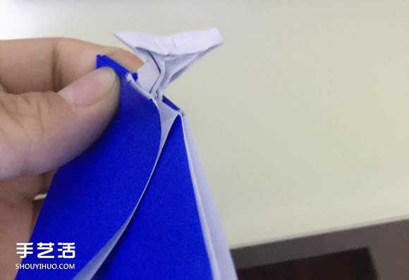 噴水鯨魚的折法圖解 折紙立體鯨魚的過程步驟 -  rpnrmr.com