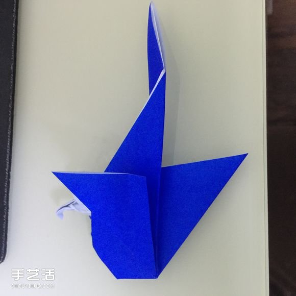 噴水鯨魚的折法圖解 折紙立體鯨魚的過程步驟 -  rpnrmr.com