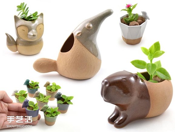 純手工打造迷你花盆 小巧可愛的陶藝手工藝品 -  rpnrmr.com
