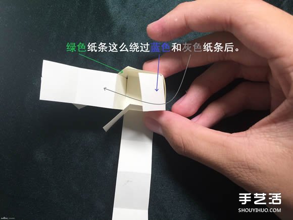折紙會跳舞的方塊圖解 跳舞方塊玩具的折法 -  rpnrmr.com