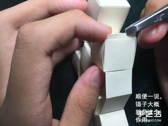 折紙會跳舞的方塊圖解 跳舞方塊玩具的折法 -  rpnrmr.com