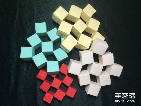 折紙會跳舞的方塊圖解 跳舞方塊玩具的折法 -  rpnrmr.com