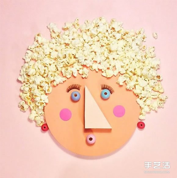 做自己擅長的事 食物和卡紙DIY創(chuàng)意人物肖像 -  rpnrmr.com