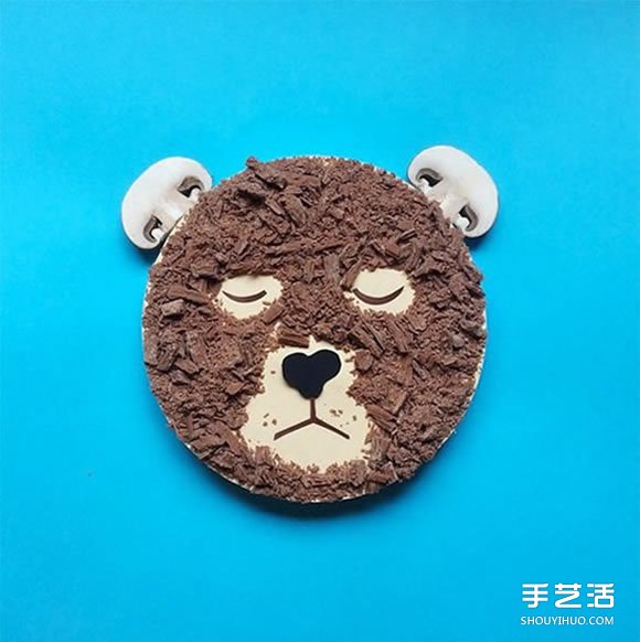 做自己擅長的事 食物和卡紙DIY創(chuàng)意人物肖像 -  rpnrmr.com