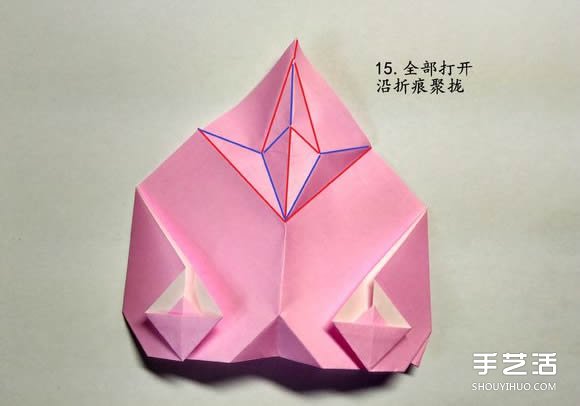 手工鯨魚折紙圖解教程 卡通鯨魚的折法步驟 -  rpnrmr.com